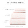 The Boho & Beyond Premium Ultra Soft Pattern 3 Piece Bed Sheet Set by Home Collection - Twin