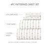 The Boho & Beyond Premium Ultra Soft Pattern 3 Piece Bed Sheet Set by Home Collection - Twin