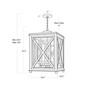 Wood Lattice Lantern