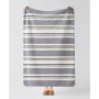 Lindy Striped Sherpa Throw, 50" x 70"