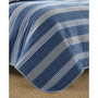 Saltmarsh Blue Cotton Reversible 2-Piece Quilt Set, Twin