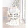 Slub-Yarn Fringed Throw, 60" x 50"