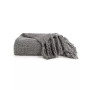Slub-Yarn Fringed Throw, 60" x 50"