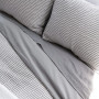 100% Cotton Textured Stripe Duvet Cover - Full/Queen