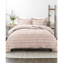 Home Collection 3 Piece Premium Ultra Soft Stripe Reversible Comforter Set, Queen
