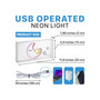 Moon Contemporary Glam Acrylic Box USB Operated LED Neon Light