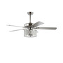 Circe 52" 3-Light Drum Shade Led Ceiling Fan with Remote