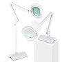 Lightview Pro LED 2-in-1 Magnifier Floor & Desk Lamp Combo - (2.25x) 5 Diopter
