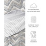 All Season 2 Piece Diamond Chevron Reversible Quilt Set, Twin/Twin XL