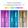Saturn LED RGB Tree Floor Lamp with 3 Color Changing Light Rings