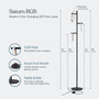 Saturn LED RGB Tree Floor Lamp with 3 Color Changing Light Rings