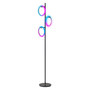 Saturn LED RGB Tree Floor Lamp with 3 Color Changing Light Rings