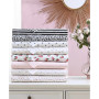 3 Piece Ribbon Pinstripe Sheet Set, Twin