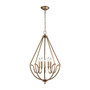 Stanton 5 Light Chandelier in Matte Gold