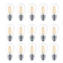 15 Pack Bulbs - S14 Bulb, E26 Base, 2 Watt, 3000K Neutral White Hue