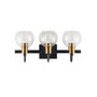 Marais 3-Light Rustic Vintage-Inspired LED Vanity Light