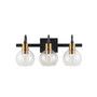 Marais 3-Light Rustic Vintage-Inspired LED Vanity Light