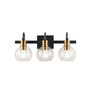 Marais 3-Light Rustic Vintage-Inspired LED Vanity Light