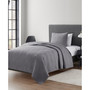 Vega Grey Geometric Pinsonic Quilt Set, Twin
