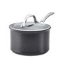 X Hybrid Nonstick Induction Saucepan With Lid, 3-Quart, Super Dark Gray