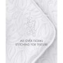 All Season 2 Piece Floral Stitch Quilt Set, Twin/Twin XL