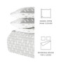 All Season 2 Piece Painted Dots Reversible Quilt Set, Twin/Twin XL