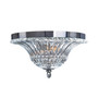 Elegant Designs 2 Light Glass Ceiling Light Glacier Petal Flushmount