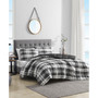 Cross View Plaid Brushed Micro Suede 2 Piece Comforter Set, Twin/Twin XL