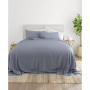 Home Collection Premium Ultra Soft Chambray Style Pattern 3 Piece Bed Sheets Set, Twin
