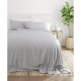 Home Collection Premium Ultra Soft Chambray Style Pattern 3 Piece Bed Sheets Set, Twin