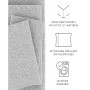 Home Collection Premium Ultra Soft Chambray Style Pattern 3 Piece Bed Sheets Set, Twin