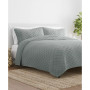 All Season 2 Piece Diamond Stitch Quilt Set, Twin/Twin XL