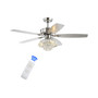 Kate 48" 3-Light Glam Crystal Drum Led Ceiling Fan with Remote