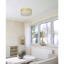 Elegant Designs Elipse Crystal 2 Light Round Ceiling Flush Mount