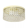 Elegant Designs Elipse Crystal 2 Light Round Ceiling Flush Mount
