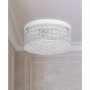 Elegant Designs Elipse Crystal 2 Light Round Ceiling Flush Mount