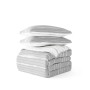 All Season 2 Piece Horizon Lines Reversible Quilt Set, Twin/Twin XL
