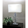 Elegant Designs Prismatic Crystal Sequin and Chrome Table Lamp