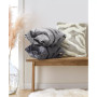 Shayla Jacquard Faux Fur Decorative Pillow, 20" x 20"