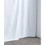 Solid White Cotton Twin XL Dorm Bedskirt