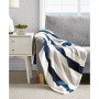 Awning Stripe Ultra Soft Plush Reversible Throw, 60" X 50"