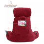 Reading Backrest Pillow Cover and Detachable Neck Roll Pillow Cover Set, Extra Large