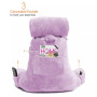 Reading Backrest Pillow Cover and Detachable Neck Roll Pillow Cover Set, Extra Large