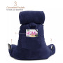 Reading Backrest Pillow Cover and Detachable Neck Roll Pillow Cover Set, Extra Large