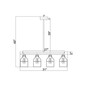 Lourd 7" 4-Light Indoor Chandelier with Light Kit