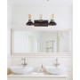 Elegant Designs Industrial Rustic Lantern Restored Wood Look 3 Light Bath Vanity