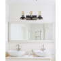 Elegant Designs Industrial Rustic Lantern Restored Wood Look 3 Light Bath Vanity