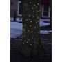 2' x 8' Green LED Net Style Tree Trunk Wrap Christmas Lights - Brown Wire