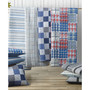 Raeford Blue Cotton Reversible 3 Piece Quilt Set, Full/Queen