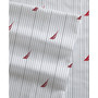 Audley Stripe Cotton Percale 3-Piece Sheet Set, Twin